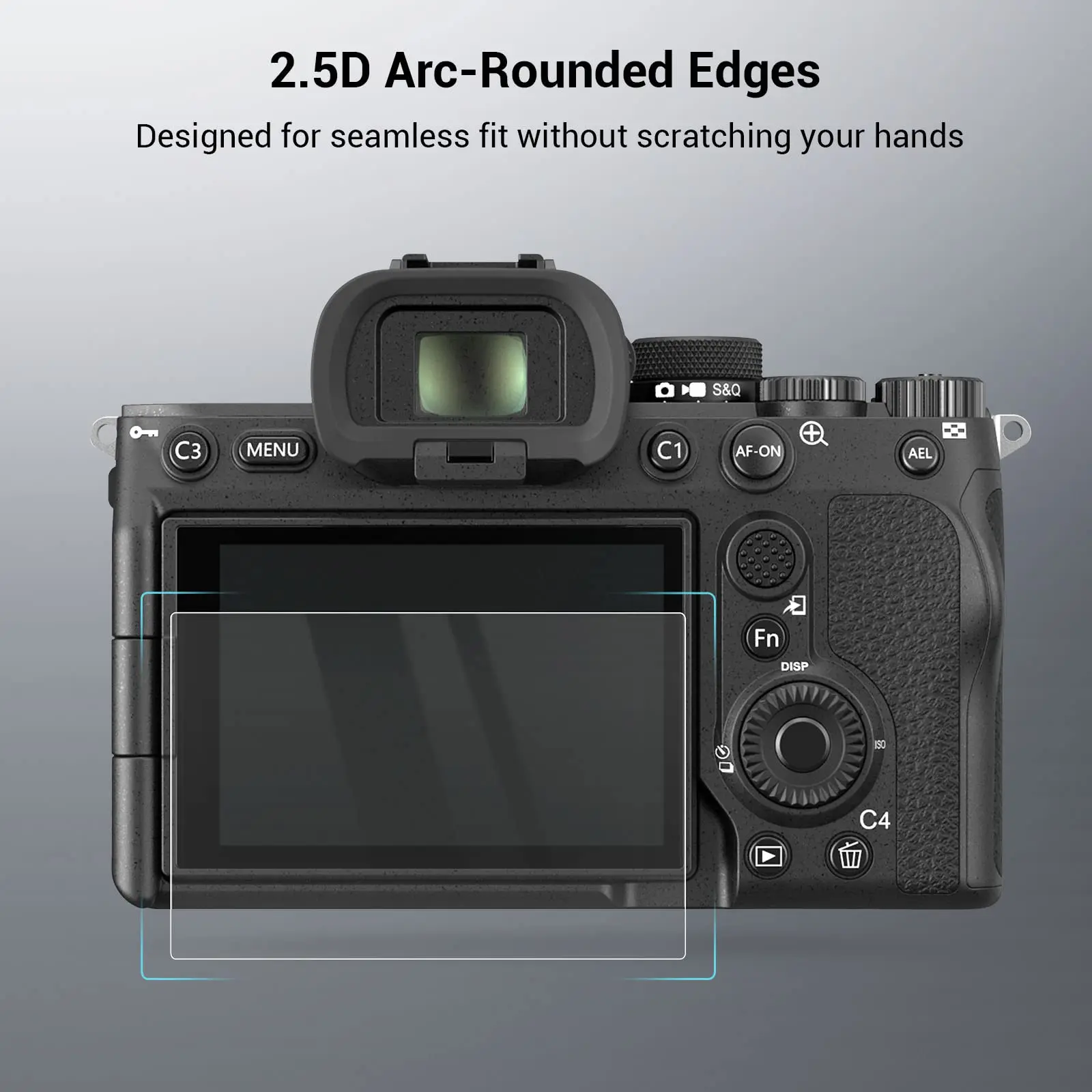 SmallRig  알파 7C II, A7CR, A6700, ZV-E1, A7 IV용 스크린 보호대, 0.4mm 초박형 강화 유리 (2 개) -3750