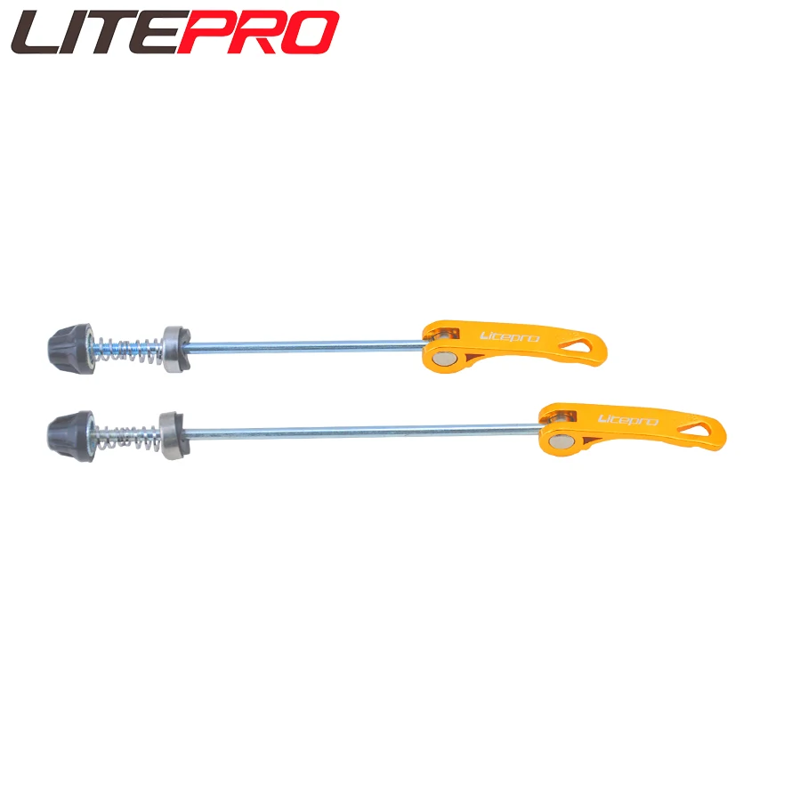 Litepro 접이식 자전거 바퀴 꼬치, 알루미늄 합금 퀵릴리즈 레버, MTB 산악 자전거 휠셋, QR 로드