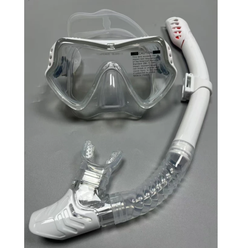 Professional swimming waterproof soft silicone glasses swimming glasses Full dry breathing tube diving mask