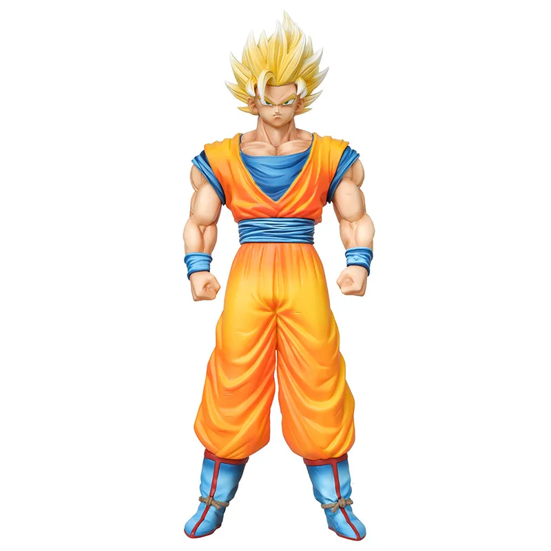 thumbnail image 1 of Anime Dragon Ball Z Super Saiyan 1 2 Son Goku Battle Ver. GK PVC Action Figures Statue Collection Model Kids Toys Doll Gifts, 1 of 4