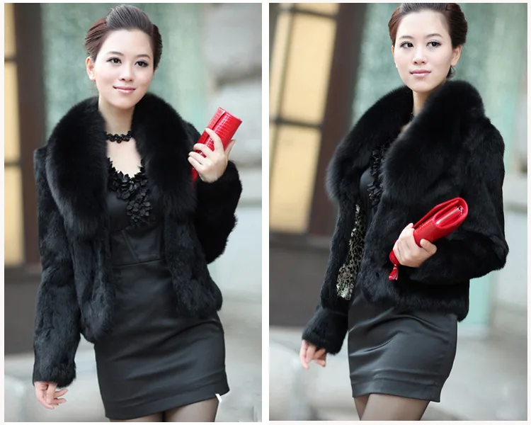 Wholesale Foreign Trade Entity New Imitation Fox Fur Coat Medium Waist Short Hair Korean Version