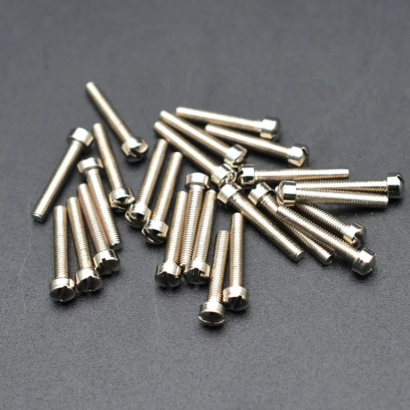 100pcs Electric Guitar Humbucker Pickup Polepiece Pole Screws 18mm Length 3mm Diameter
