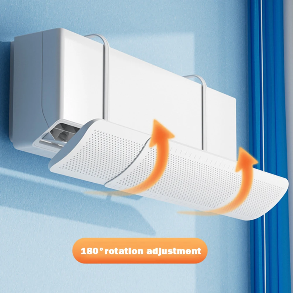 Air Conditioning Wind Shield Hanging-type Anti Direct Blowing Wind Deflector Adjustable Wind Guide Cover Outlet Baffle Dust Cover