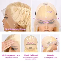Perruque Lace Frontal Wig brésilienne naturelle, cheveux lisses, blond 613, 13x6, HD, 40 pouces, 13x4, Colode, pour femmes noires 6