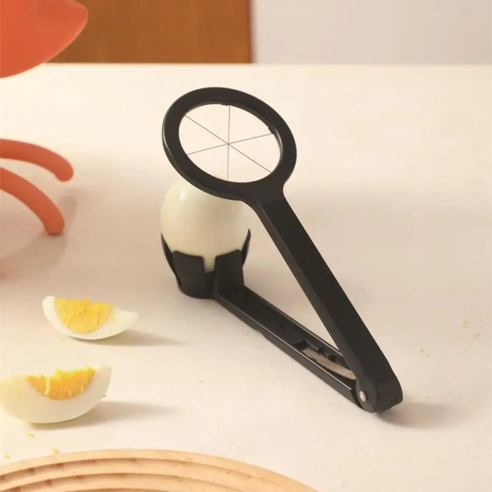 Practical Aluminum Alloy Manual Egg Cutter Portable Preserved Egg Splitter Non-slip Section Divider Food Splitter Hotel egg cutter