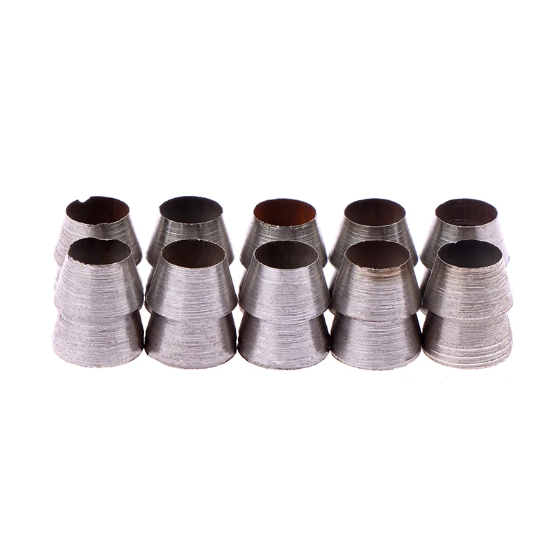 Safety Round Handle Wedges Steel Hammer Handle Splitting Wedge Set 10pcs For Axe Claw Hammer Steel Carpentry Maintenance steel splitting wedge