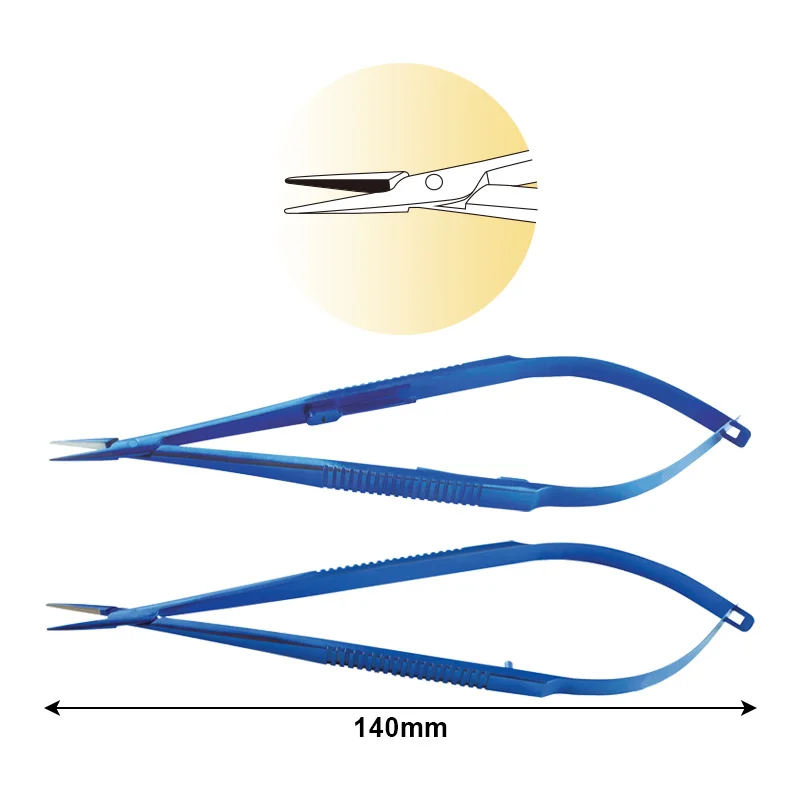 

Titanium Alloy Needle Holder Straight Jaws Eyelid Tools Ophthalmic Instrument