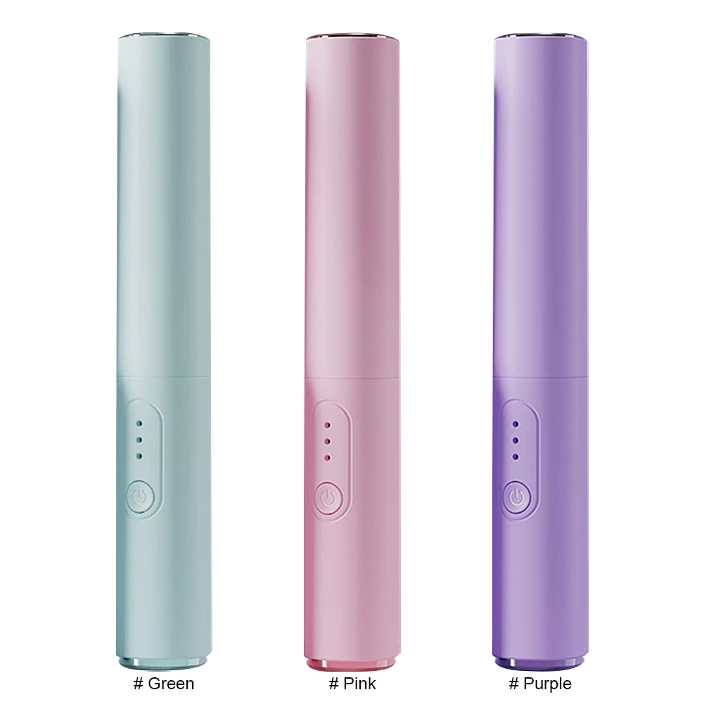 Personal Care Multifunctional Hairstyle Brush USB Rechargeable Mini Hair Straightener Curling Iron for Travel