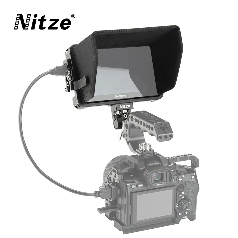 Nitze Monitor Cage For Portkeys LH5P II LH5P 5'' Wih HDMI Cable