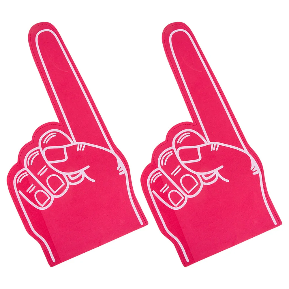 2pcs Foams Finger For Sports Events Cheering Sports Fan Finger Prop Foam Hand Party Favor