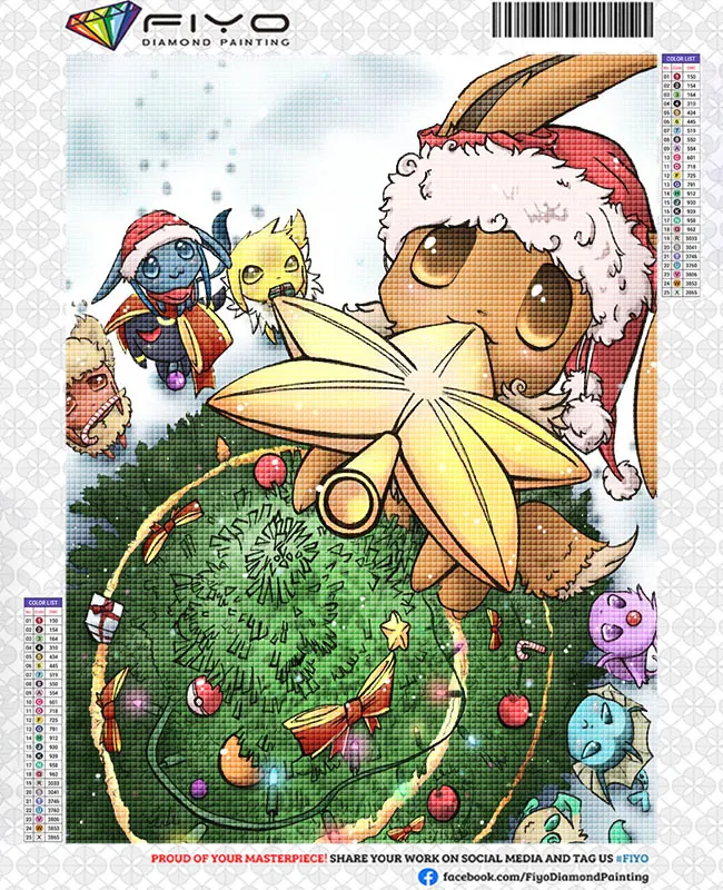 Pokemon Family 5D DIY Diamond Painting Cartoon Animal Diamond Embroidery  Rhinestone Picture Art for Home Decor Cross Stitch Kits - AliExpress