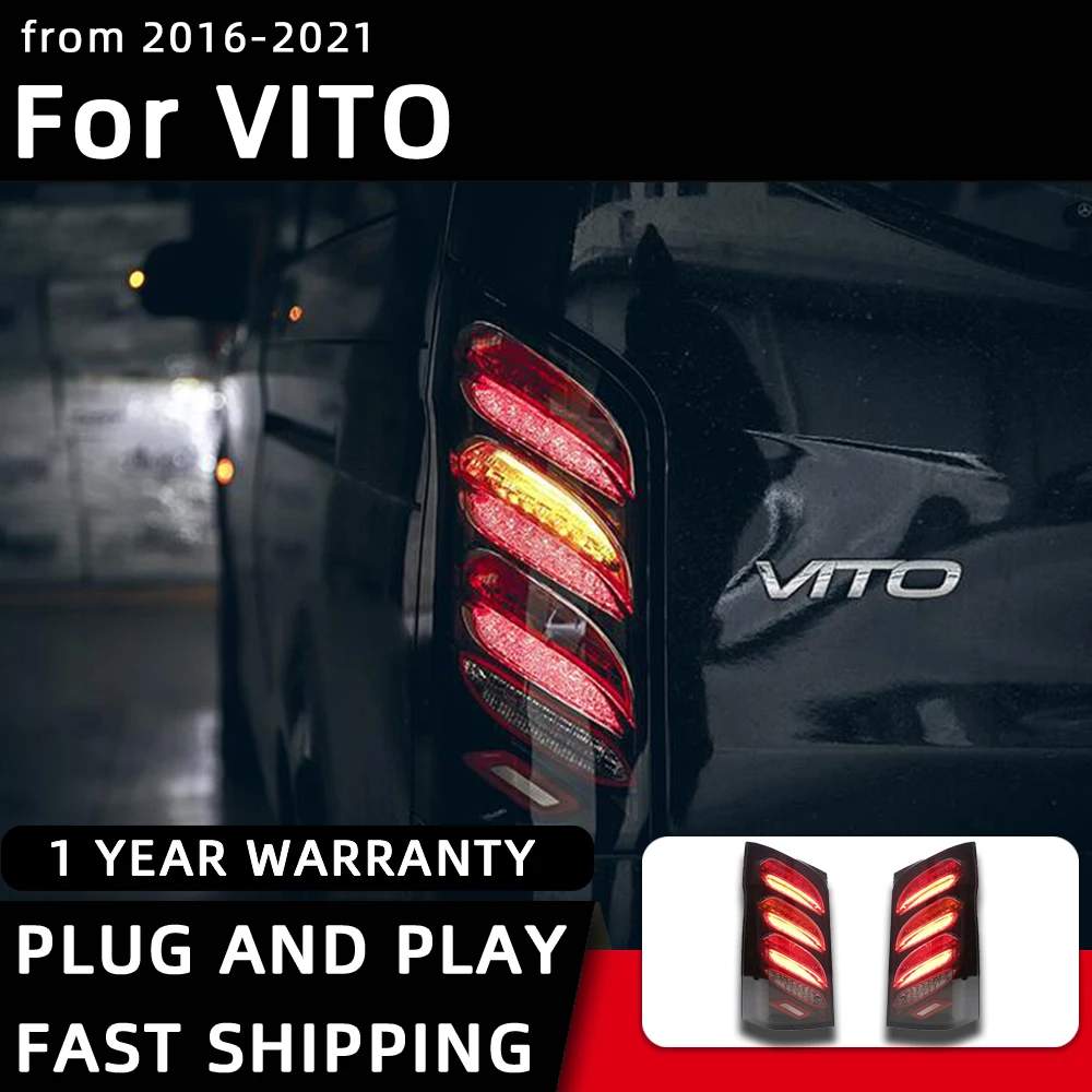 

Taillight For Benz VITO V250 LED Taillights 2016-2021 V260 V260L Tail Lamp Car Styling DRL Signal Projector Lens Auto Accessorie