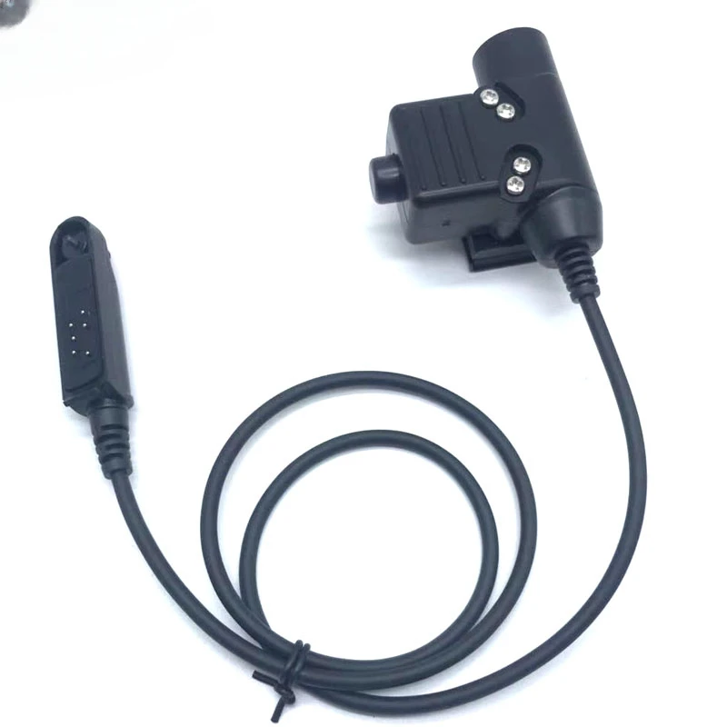 Baofeng UV-9R Plus U94 PTT Z Tactical Military Adapter For UV-XR BF-A58 BF-9700 GT-3WP Two Way Radio PTT Mic Headset Adapter