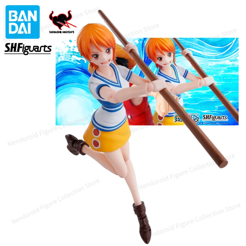 100% Originale Bandai S.H. Figuards Shf Nami One Piece Romance Dawn Anime Action Figure Toy Gift Model Collection Hobby