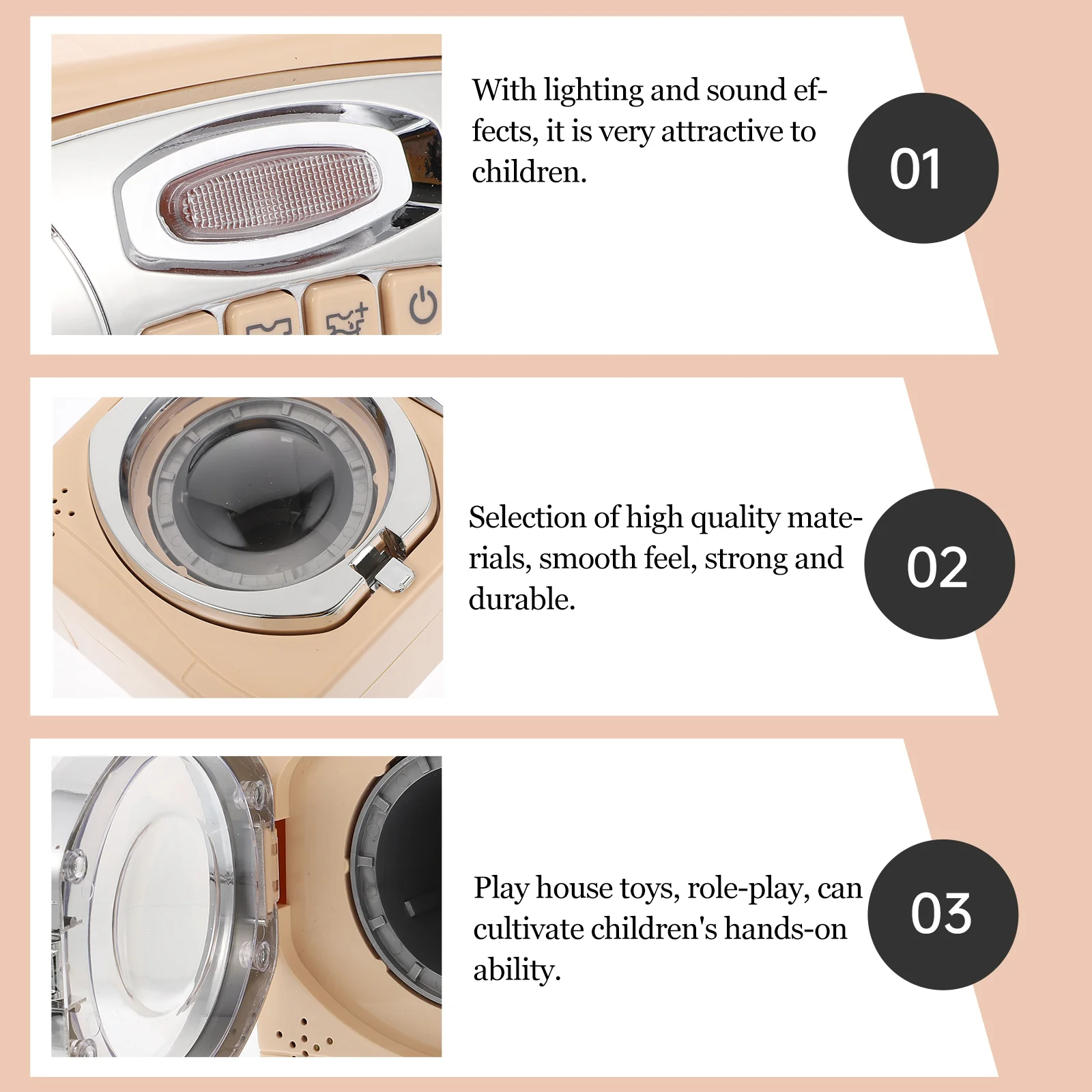 Hair Catcher Washing Machine Oven Ornaments Children’s Toys Home Appliance Compact 4