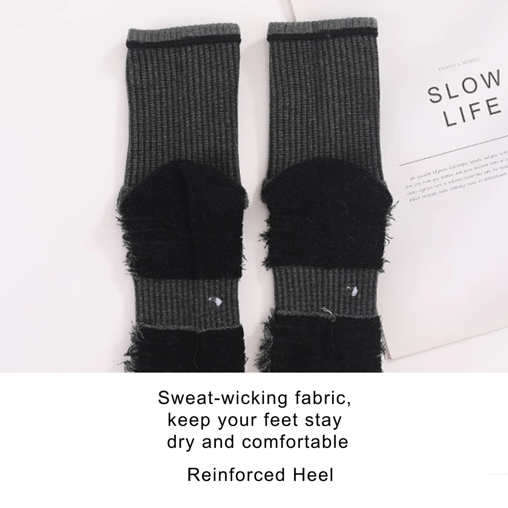 남성용 두꺼운 통기성 면 쿠션 크루, 야외 스포츠 하이킹 트레킹 양말, 작업 부츠 양말, 35-50 EU, 3 쌍