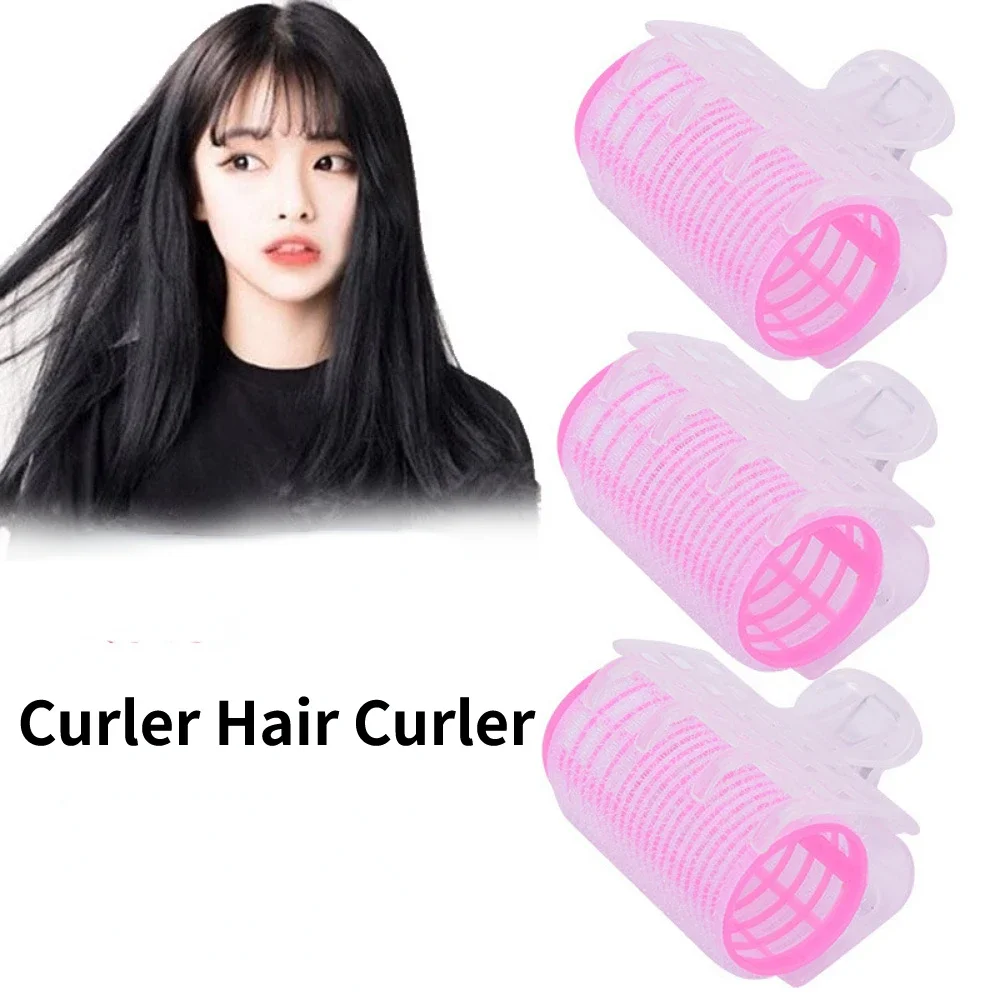 3Pcs/Lot Hair Rollers Bang Roll Curler Hair Curler Plastic Self-adhesive Curling Hairdressing Tool Girl Beauty Styling Tool