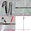 2 PCS 5-Section Outdoor Fold Trekking Pole Cane Camping Portable Walking Hiking Stick For Nordic 등산스틱 Climbing Stick Into Bag 6