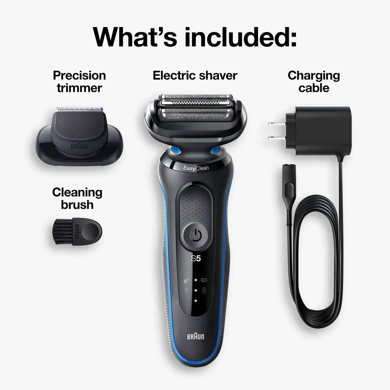 

Rechargeable Wet Dry Men's Electric Shaver with Charging Stand ماكينة حلاقة رجالية