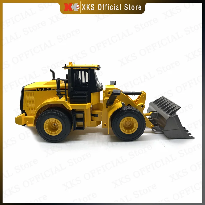HuiNa 1/16 RC Truck 11 Channel 2.4G Remote Control Loader Truck Alloy Shovel Light Engineering Vehicle RC Car Toy Gift for Boy 4