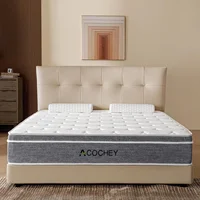 8 Inch Full Mattresses,Hybrid Full Size Mattress in a Box,Gel Memory Foam Medium Firm Grey Mattress,Quality Comfort and Adaptive 1