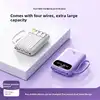 20000mAh 4 in1 Built-in Cable Power Bank, 22.5W Fast Charging Portable Charger, Ultra Slim External Battery for iPhone Samsung 4