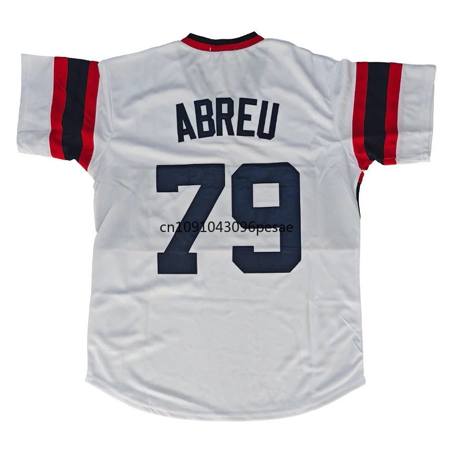 Carlton Fisk Jersey 72 American Chicago Retro Baseball Jerseys 79 Jos&eacute; Abreu Jersey All Stitched Us Mens M-XXXL