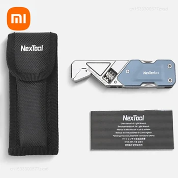 샤오미 Nextool 다기능 미니 렌치, 휴대용 접이식 나이프 파일 스크루 드라이버, 캠핑 조정 가능한 렌치 도구