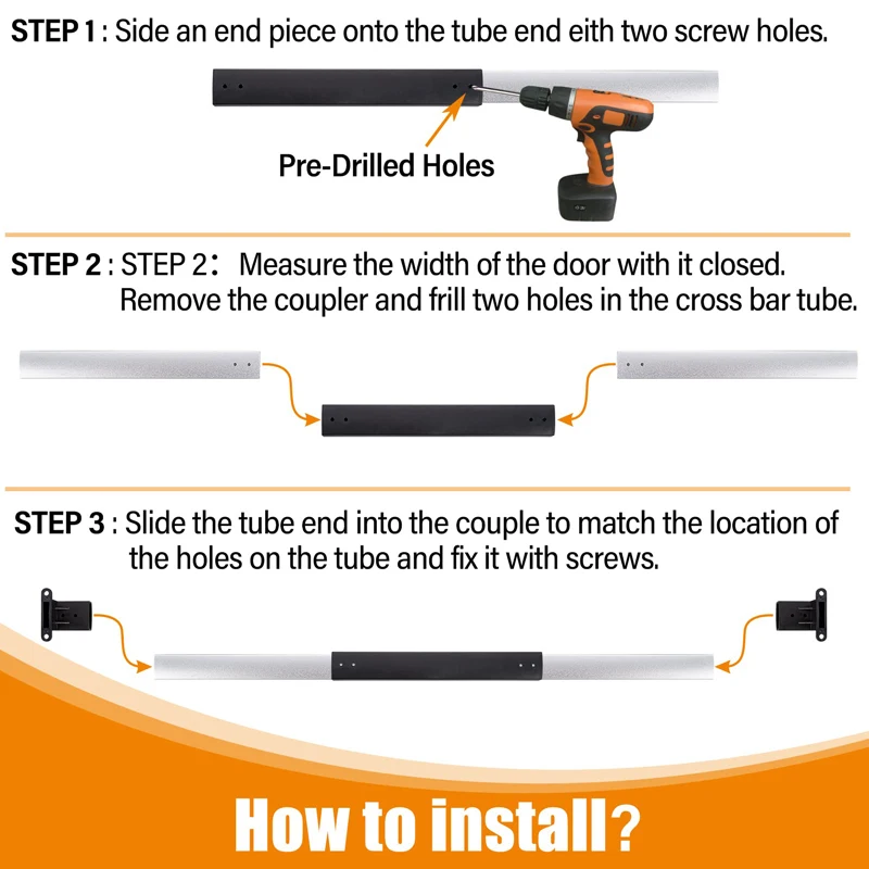 RV Screen Door Handle Grab Bar Adjustable From 21-5/8 Inch To 28-5/8 Inch Sturdy And Secure Non-Slip Grip rv door assist handle