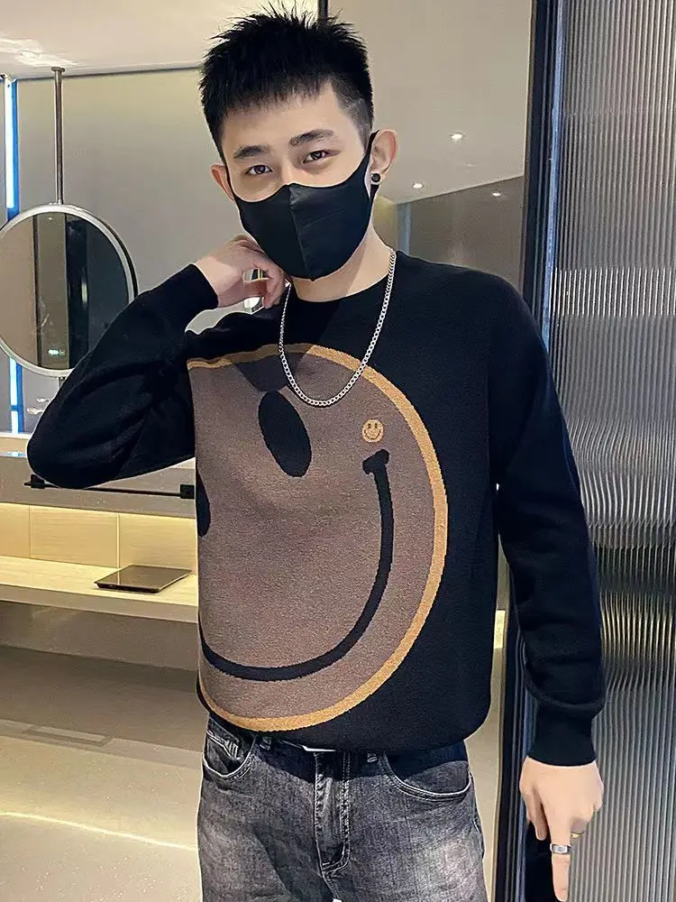 Felpa da uomo Nuovo autunno inverno strato base lavorato a maglia Elegante pullover di fascia alta 6