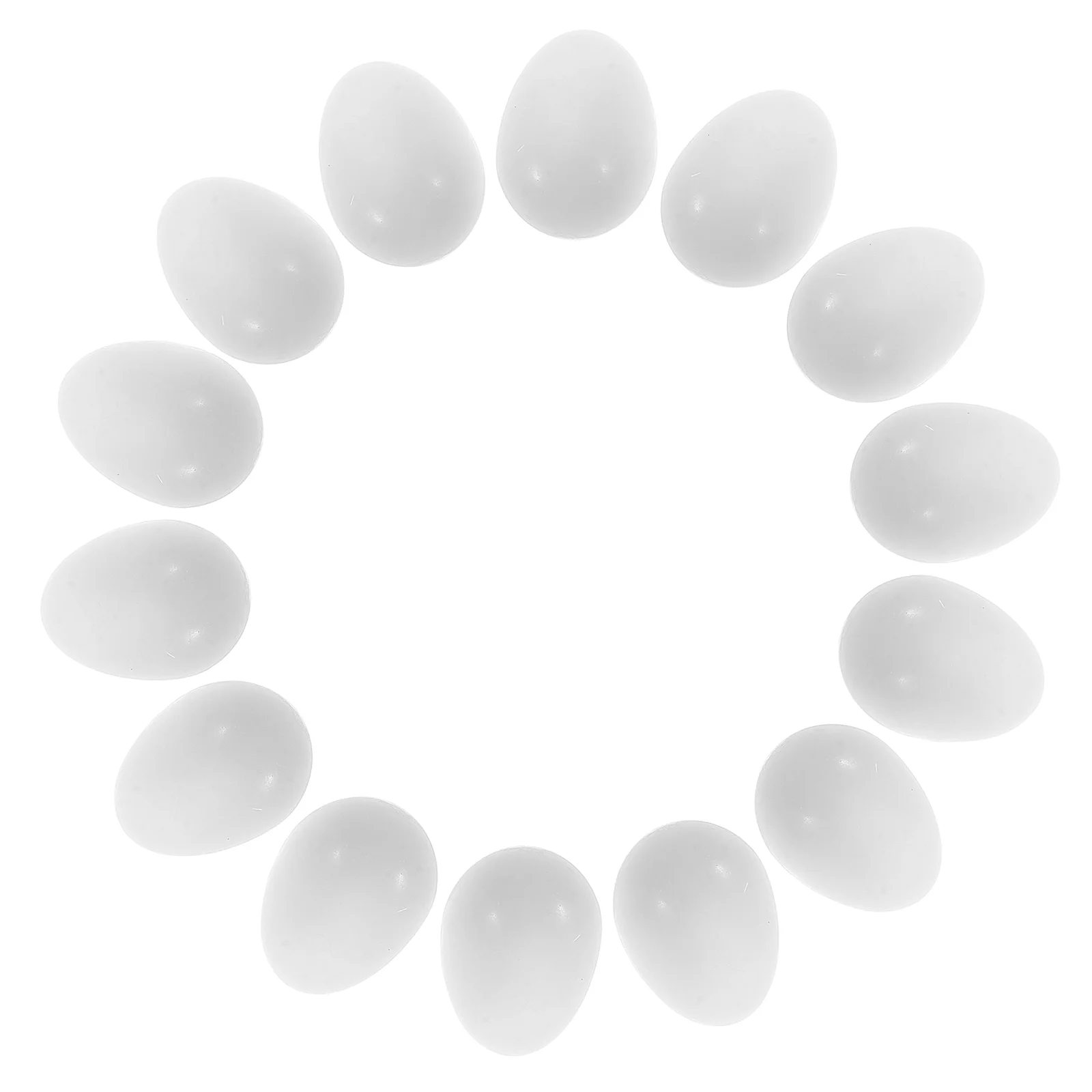 30 Pcs Thing for Bird Eggs Parrot Fake Pigeon Hatching Aids Accessories White Plastic Craft