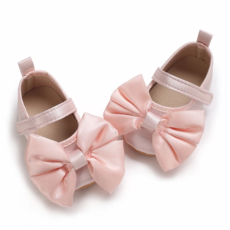 New Western-style Bow Princess Shoes For Infants And Young Children Aged 0-18 Months Soft And Non Slip Walking Shoes 3