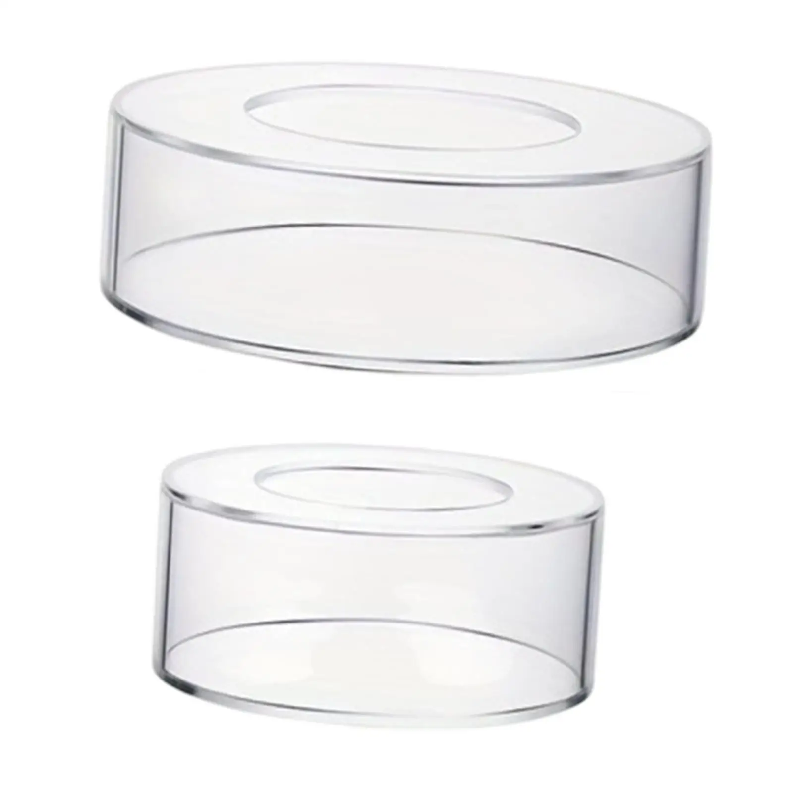 Cake Display Box Clear Acrylic Cake Stand Riser Cylinder Pedestal Stand for Tabletop Display Food Engagement Party Birthday