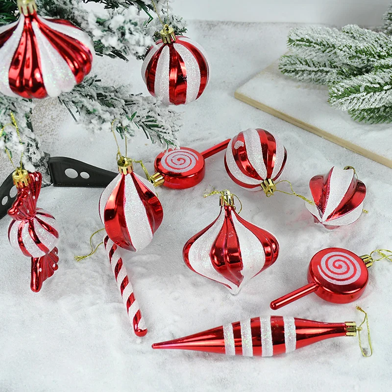 12 pezzi di decorazioni per l'albero di Natale - pendenti di caramelle - decorazione natalizia - bastoncini di zucchero - per appendere l'albero di Na | Leroy Merlin