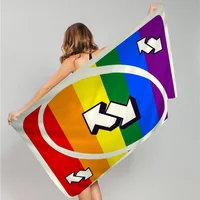 UNO Reverse Card Towel Microfiber Beach Towel Absorbent Quick dry Soft Yoga Swimming Resort Mountain Climbing Towel 2