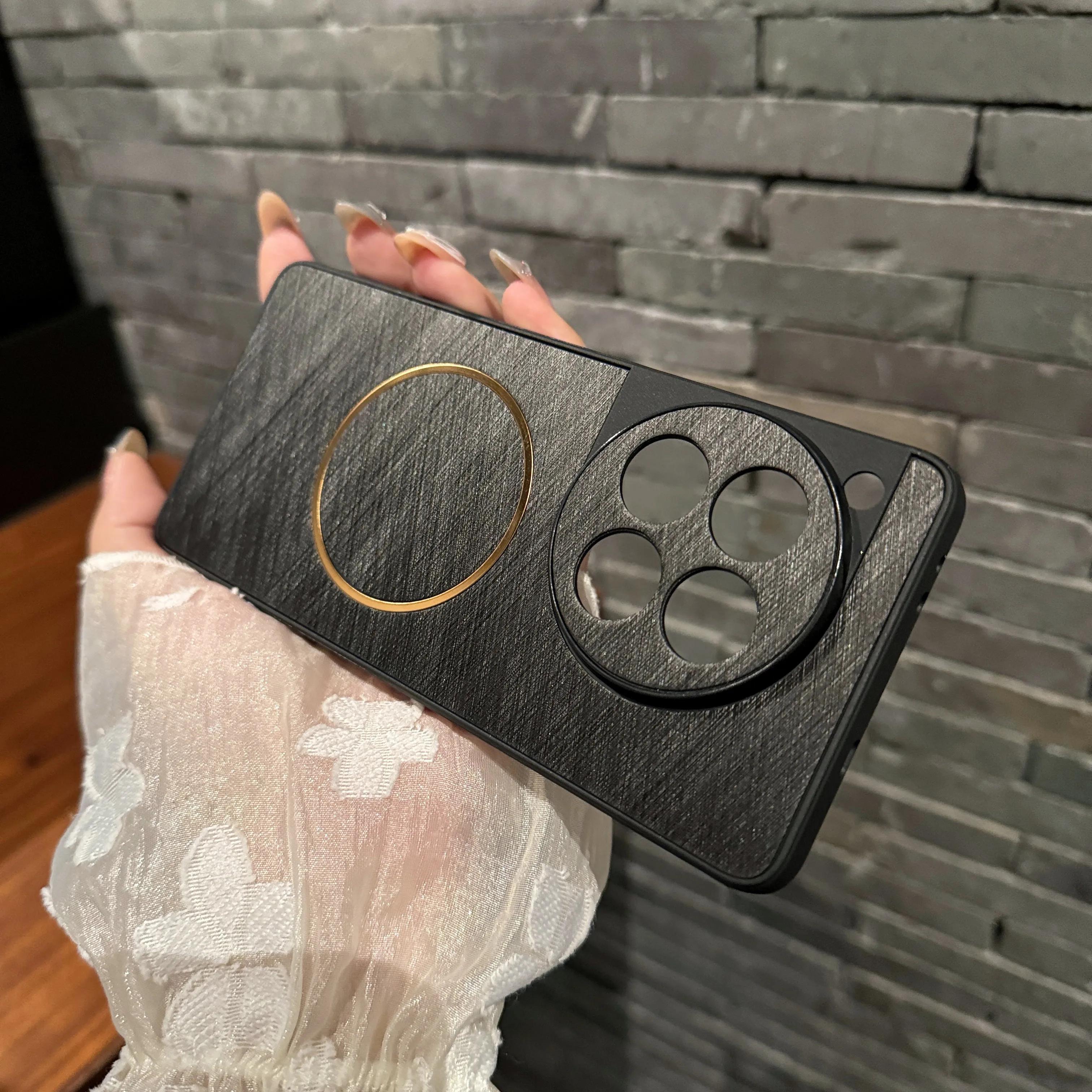 Luxury Frosted Texture Magnetic Case with Soft Frame and Magsafe Compatibility