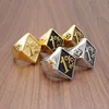 Free Shipping Gothic 316L Stainless Steel Silver Color Black 1% er Biker Ring Men's Letter Biker Rings 4
