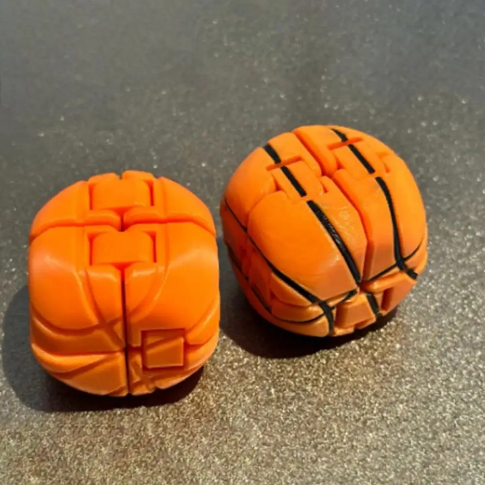 Basketball Cube Puzzle Toy Kids Adults Mini Basketball Puzzle Cube Toy Sensory Fidgeting Stress Relief