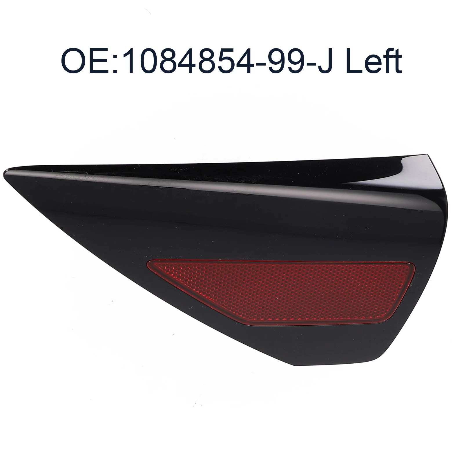 

1 Pc Car ABS Rear Left Driver Side Quarter Charge Door Cover Reflector 1084854-99-J For Tesla Model 3 Y 2017-2023 Red Lens Black