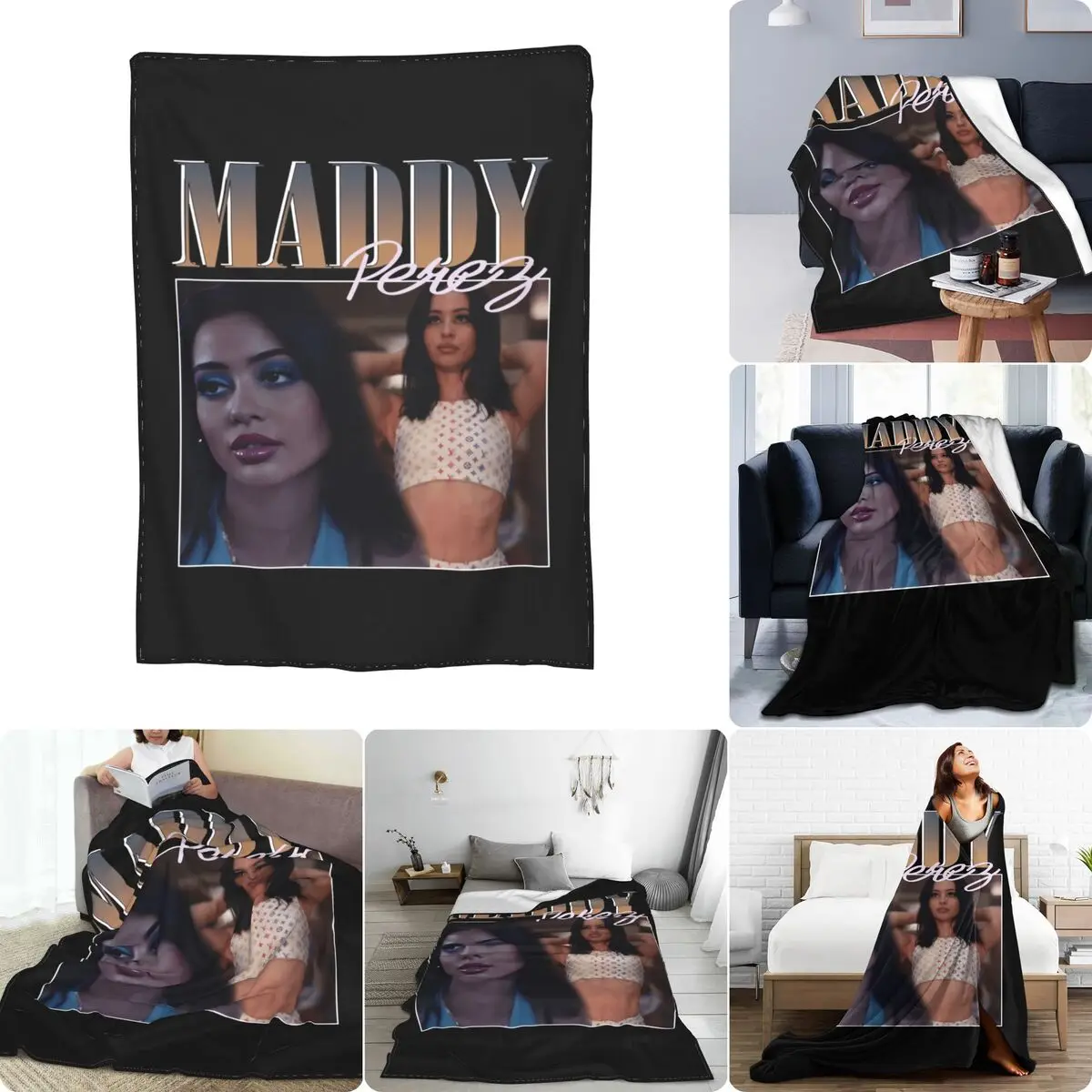 Alexa Demie Maddy Perez Elegance Rap Hip Hop Ultra-Soft Micro Fleece Coperta Calore Nuovo Stile Super Soft Lavabile In Lavatrice