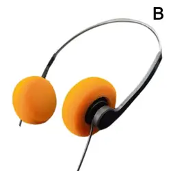 Retro Wired Over - Ear Earbuds - Hip Hop Trend Sports Headphones (Orange)