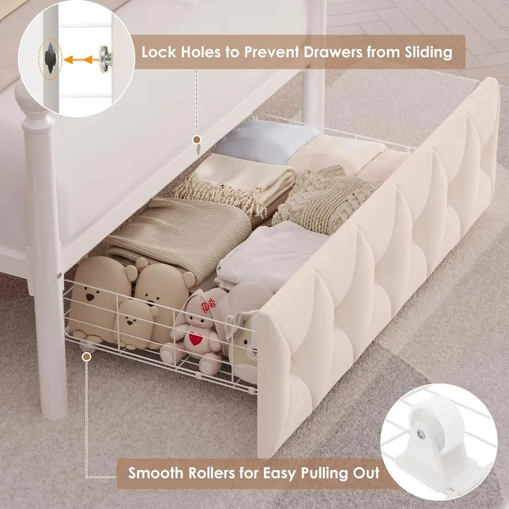 LED Canopy Storage Bed 5