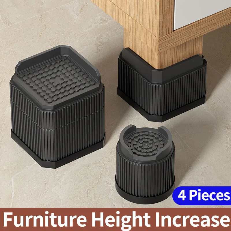 Versatile Stackable Furniture Risers - Multiple Color Options