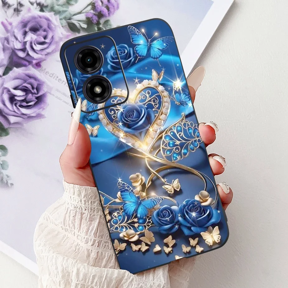 Cute Cat Fashion Painted Soft Silicone Phone Case Cover - Stylish Protective s Bag