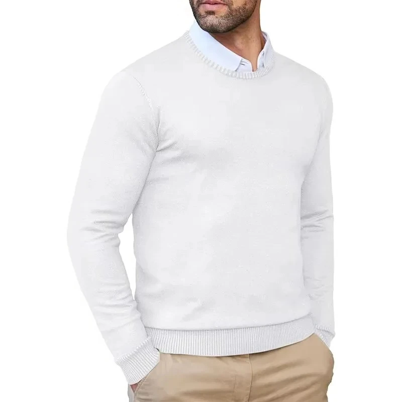 Animal Game Men's Knit Tshirts Crew Neck Pullover Sweaters Casual Knitwear Autumn Classic Soft Cold Blouse Winter Warm Knit Men