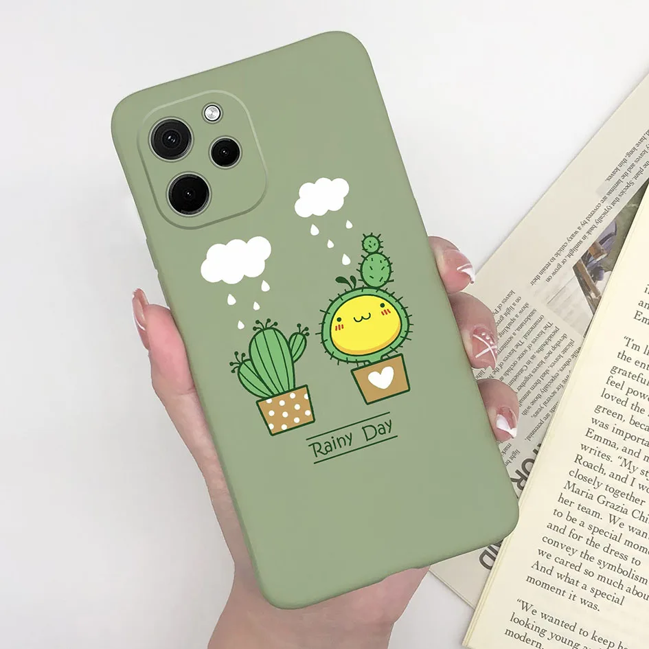 Cute Cartoon Dinosaur Bear Soft Silicone Case for Huawei Nova Y61 and Enjoy 50z