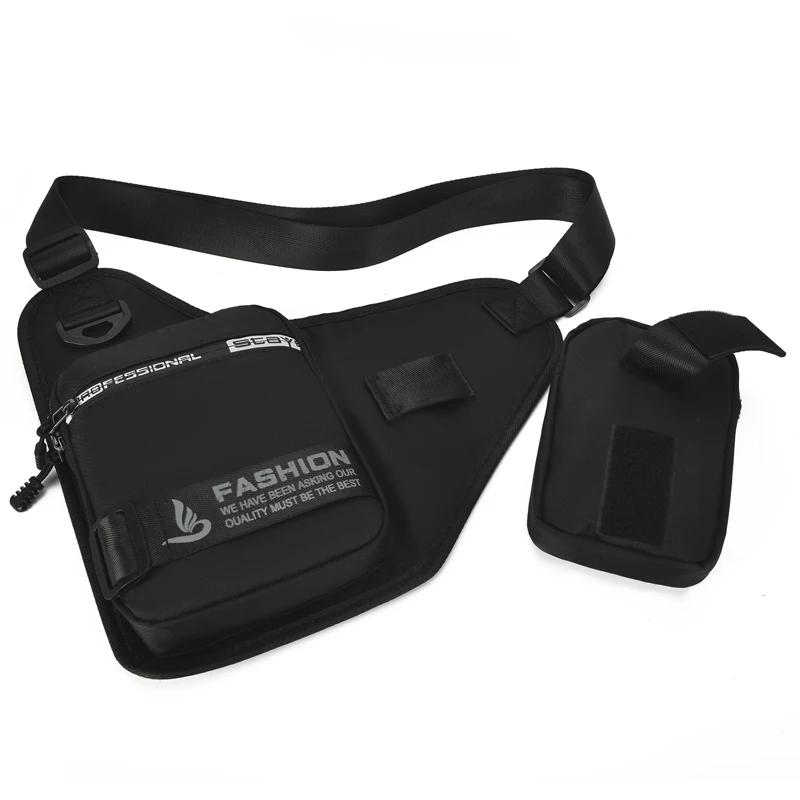 Anti-theft Men Chest Bag Waterproof Chest Pack Travel Personal Pocket Tactical Male Sling Bag Chest Cross body Bag Pauch