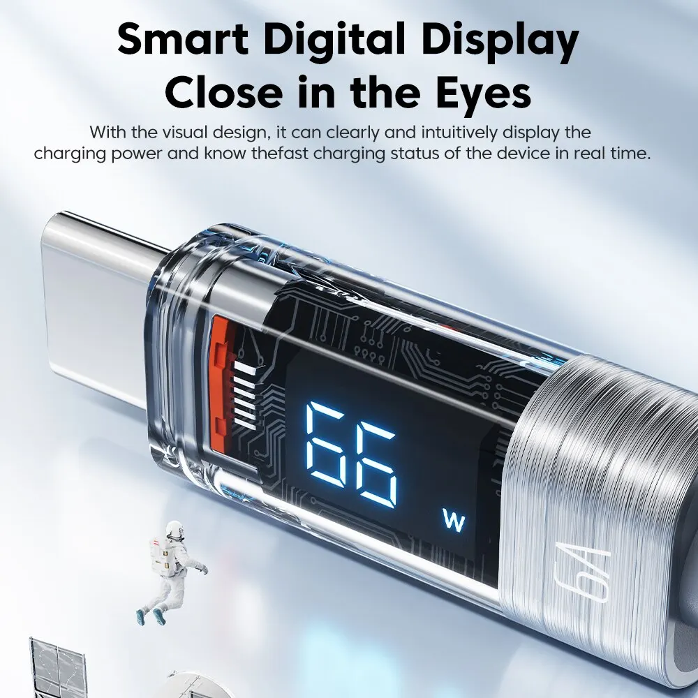 Toocki 66W USB Type C Fast Charging Cable