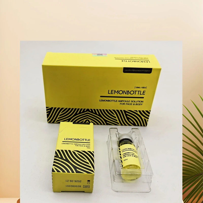 Lemon Bottle Ampoule Solution Lipolysis Fat Dissolvers for Face and Body Lipolytic Solution V Line Slimming S Curve