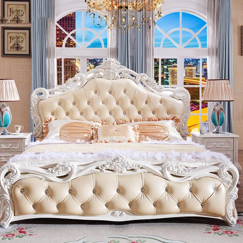 

Luxury Simple Designer Bed Full Size Princess Storage Design Bed Human Sleeping Design Cama Matrimonial Nordic Furniture